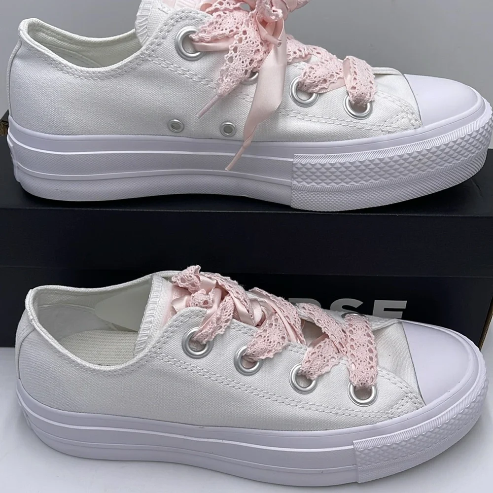 Converse WMNS A14830C CTAS LIFT OX
WHITE/WHITE/BLUSH HUSH Platforms Sneakers - Picture 2 of 16